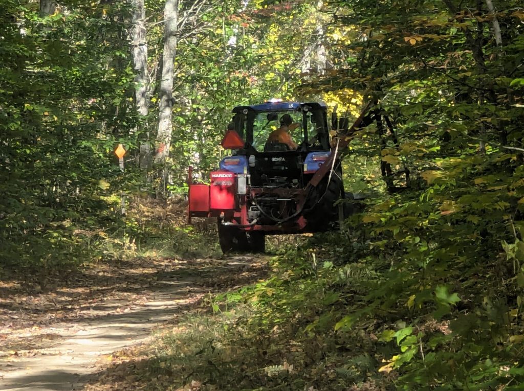 trail brushing 2 oct25